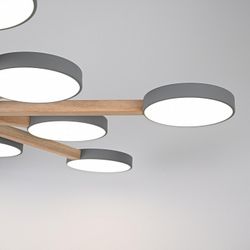 Люстра на штанге Imperiumloft TURNA Gray TURNA-B01