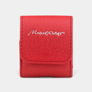 Чехол для наушников Petit из кожи теленка, красного цвета