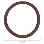 Резинки для волос НАБОР 12 шт., 0,4х14 см, чёрный, коричневый, бежевый, MONTE VITA, 457038