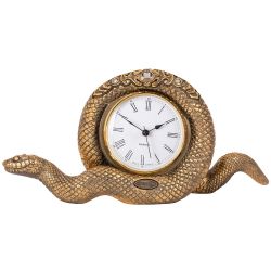 Настольные Часы Змея Линда Бронза