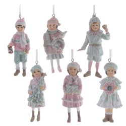 GAEM Изделие декоративное подвесное "Девочка/Мальчик", L5 W4 H11,5 см, 6в.
