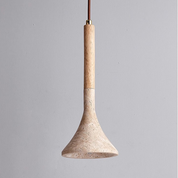 Серия подвесных светильников из травертина Lunor