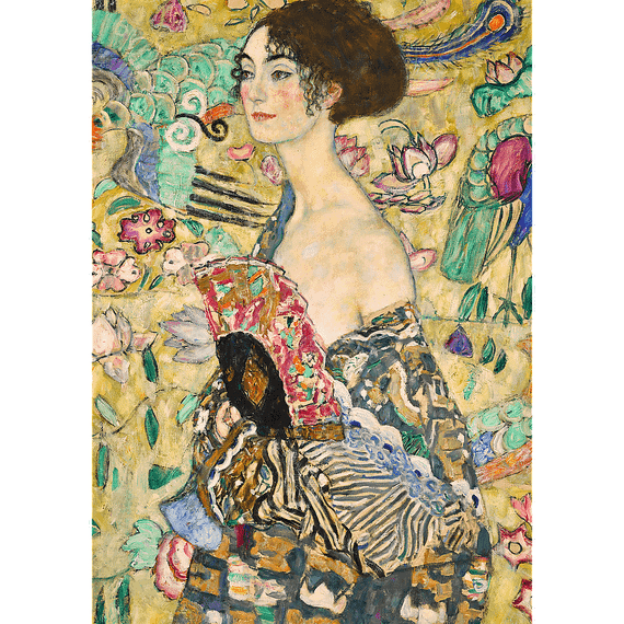 Pazl \ Puzzle \ Пазлы Puzzles - "1000 Art Colection" - Gustav Klimt - Lady with Fan