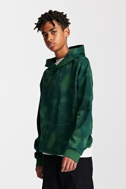 H&M Толстовка с принтом и капюшоном, темно-зеленый