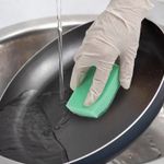 Губки бытовые MAXI, 27х96х64 мм, КОМПЛЕКТ 10 шт., поролон/абразив, для посуды/уборки, LAIMA, К0003, 601552