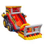 Детский надувной батут-горка "Бульдозер" 18*8*10 м