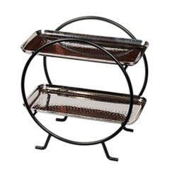 Подставка фуршетная этажерка 2 яруса 31*17,5*31,5 см нерж. + 2 блюда   нерж P.L. Proff Cuisine