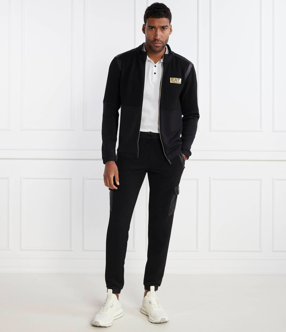 Худи EA7 - черный(3DPM09 PJUZZ)