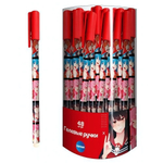 Ручка гелевая 0,5 мм, синяя "Аниме.Подружки" (Центрум)