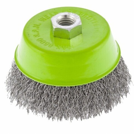 Щетка для УШМ, 125 мм, М14, тарелка витая крученая проволока "Дело Техники" 275325