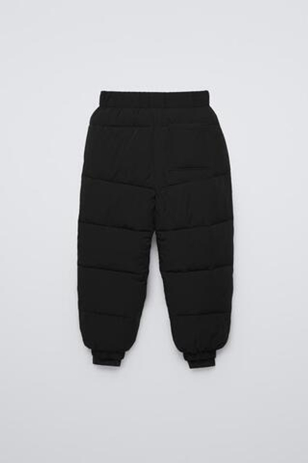 ZARA ВЕТРОЗАЩИТНЫЕ И ВОДООТТАЛКИВАЮЩИЕ БРЮКИ, ЧЕРНЫЙ