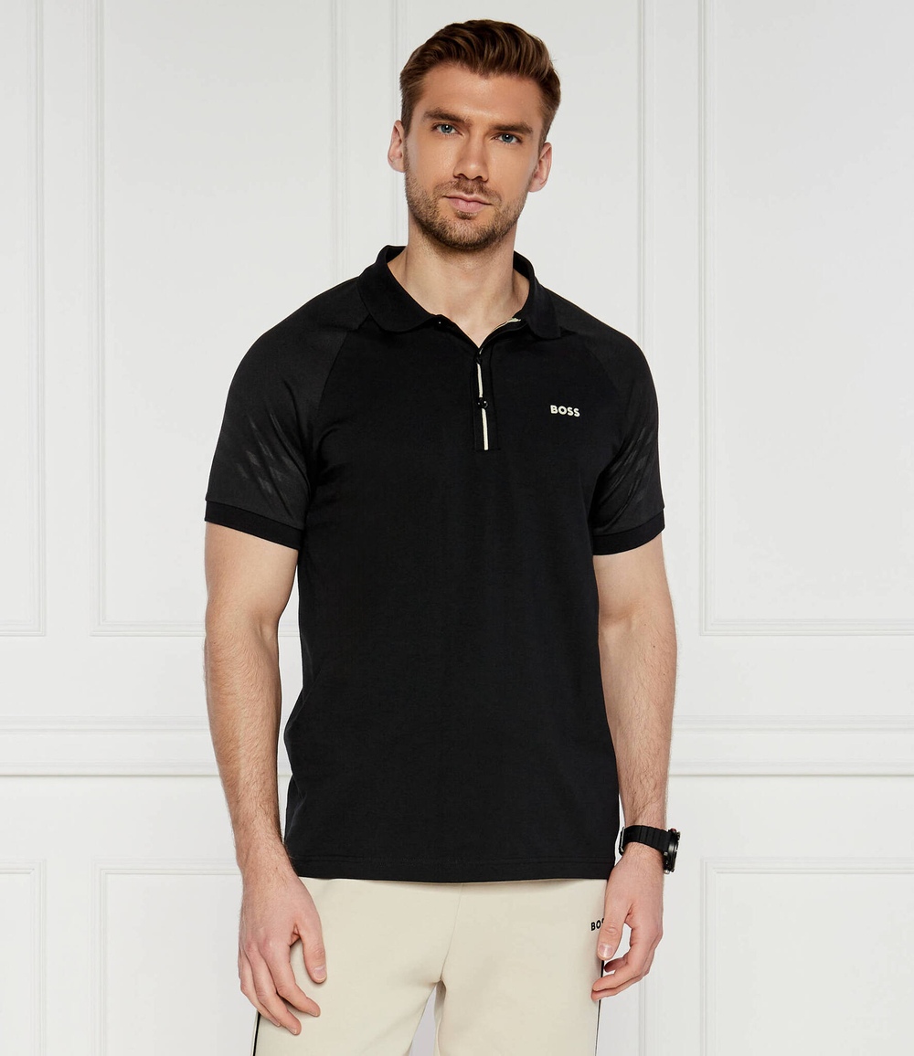 Поло PADDY 2 BOSS GREEN - черный(50519856)