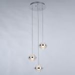 Подвесной светильник MD22030002-3A chrome/clear
