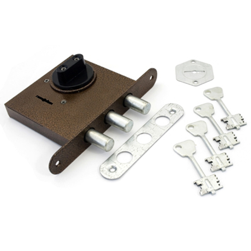 Замок врезной гаражный С-П Крепыш  ПК  тяж. с/вертушк.  / 4497