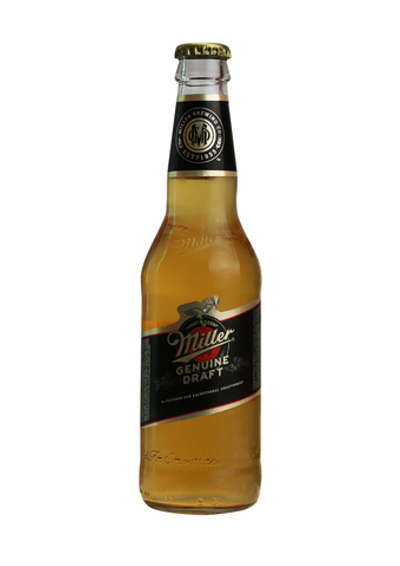 Пиво "Miller Genuine Dfaft"светлое пастеризованное 0.33 л.ст/бутылка