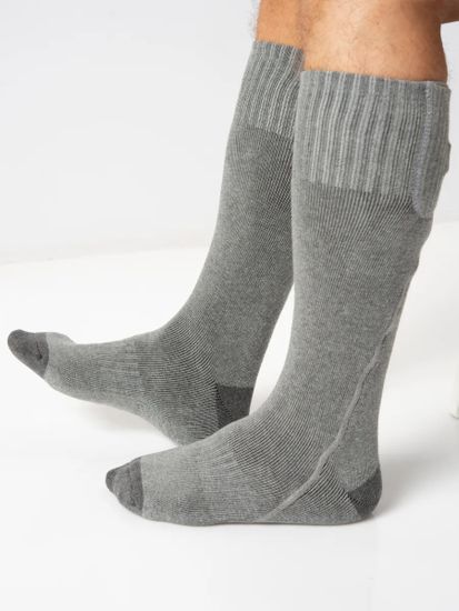 Носки с подогревом RedLaika RL-N-02 (Akk) с аккумуляторами, серые до 4 часов (2600 mAh)