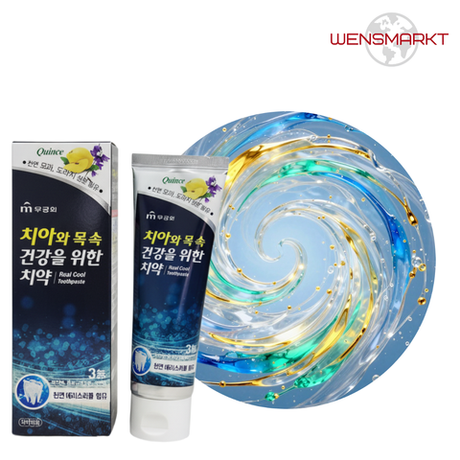 Гелевая зубная паста Mukunghwa Real Cool с экстрактом айвы, 110 г, Корея