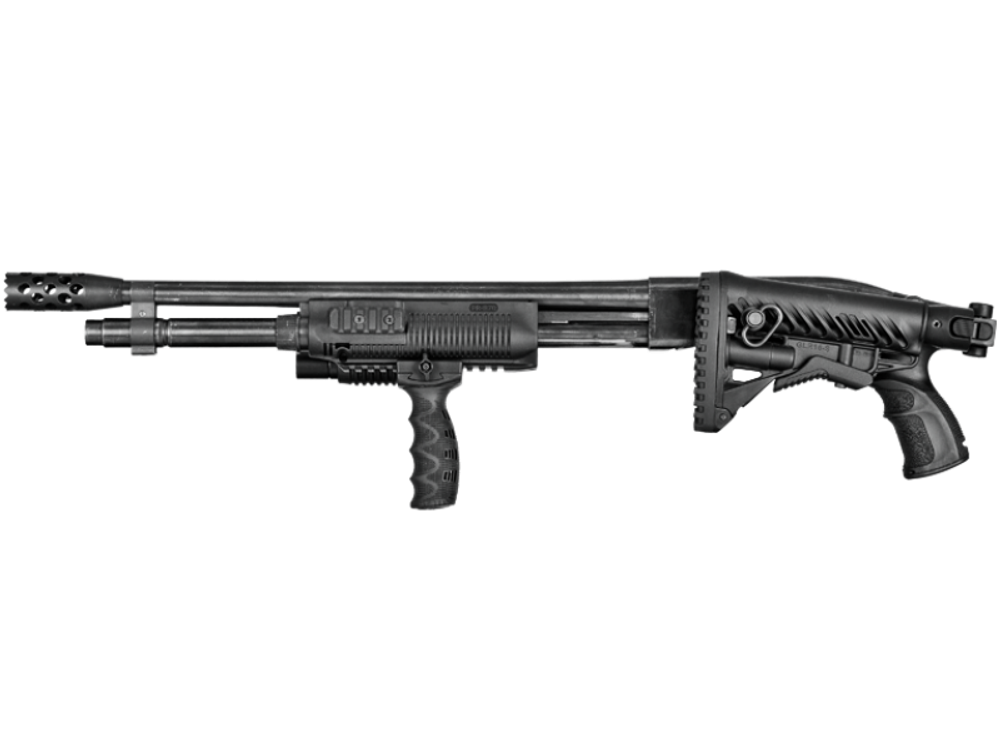 Телескопический складной приклад AGRF 870 FK на Remington 870, черный, FAB Defense