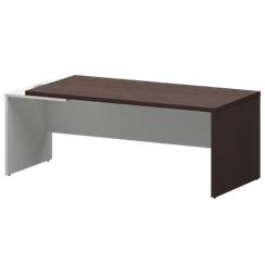Стол руководителя левый KZ-20L Дуб венге/Белый 2000x900x750 Кортез