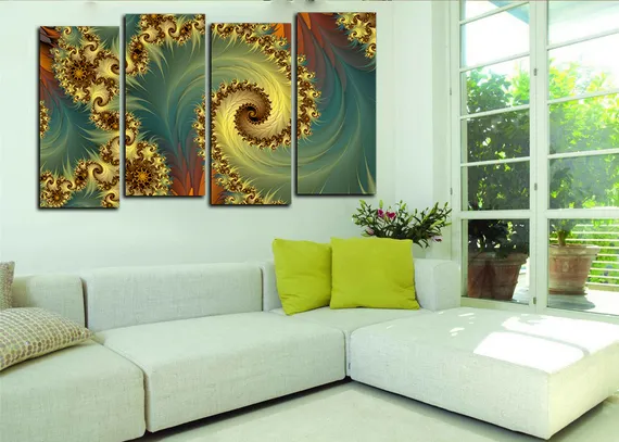 Модульная картина "Красочный хаос"