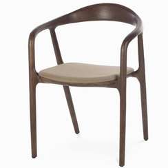 Стул с подлокотниками Esse Soft, коричневый