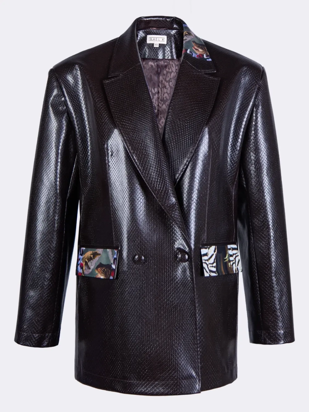 Жакет оверсайз из экокожи OLA OLA