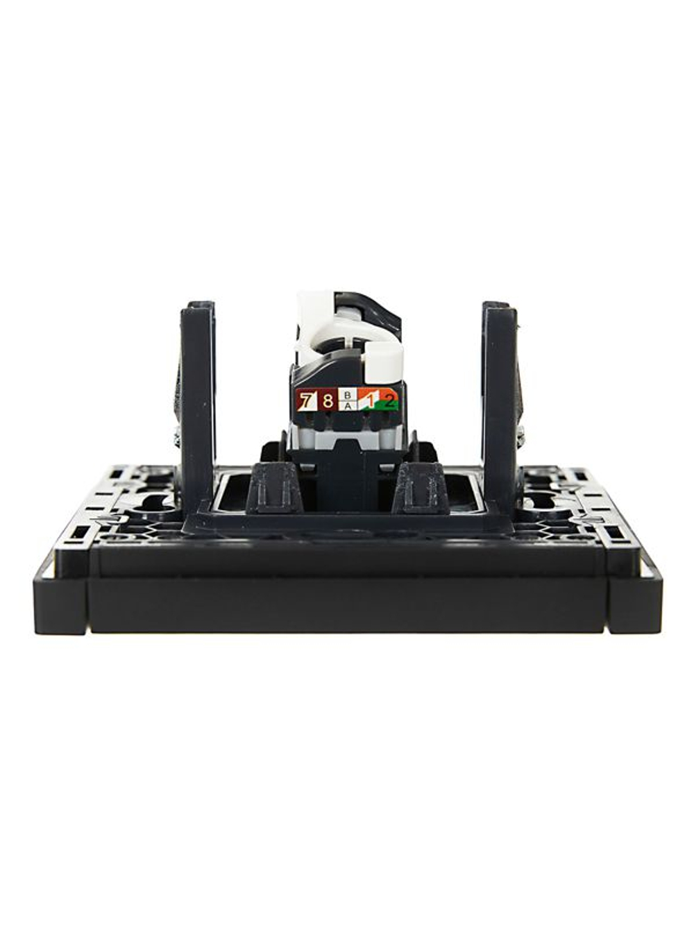 Розетка компьютерная RJ45 кат.5E FORTE&PIANO FP132 черн. IEK FP-K10-1-K02