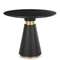 Стол Piza Ø80 см, черный искусственный мрамор