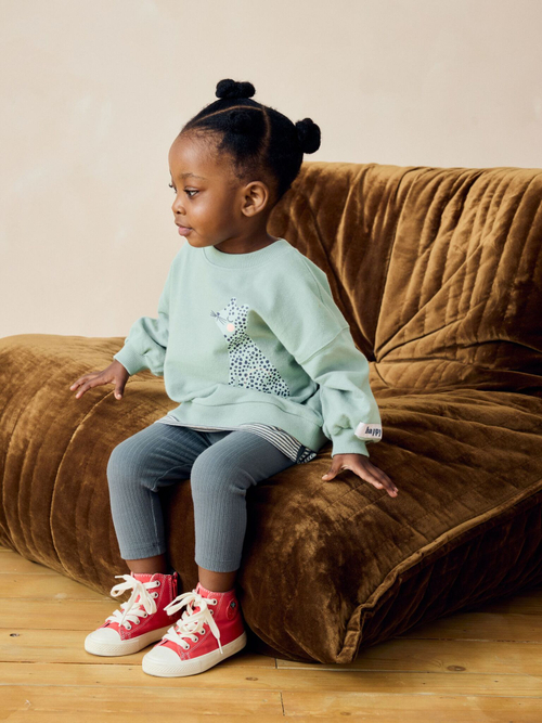 Толстовка и легинсы в комплекте для девочки Next 386-190, Мятный, Серый