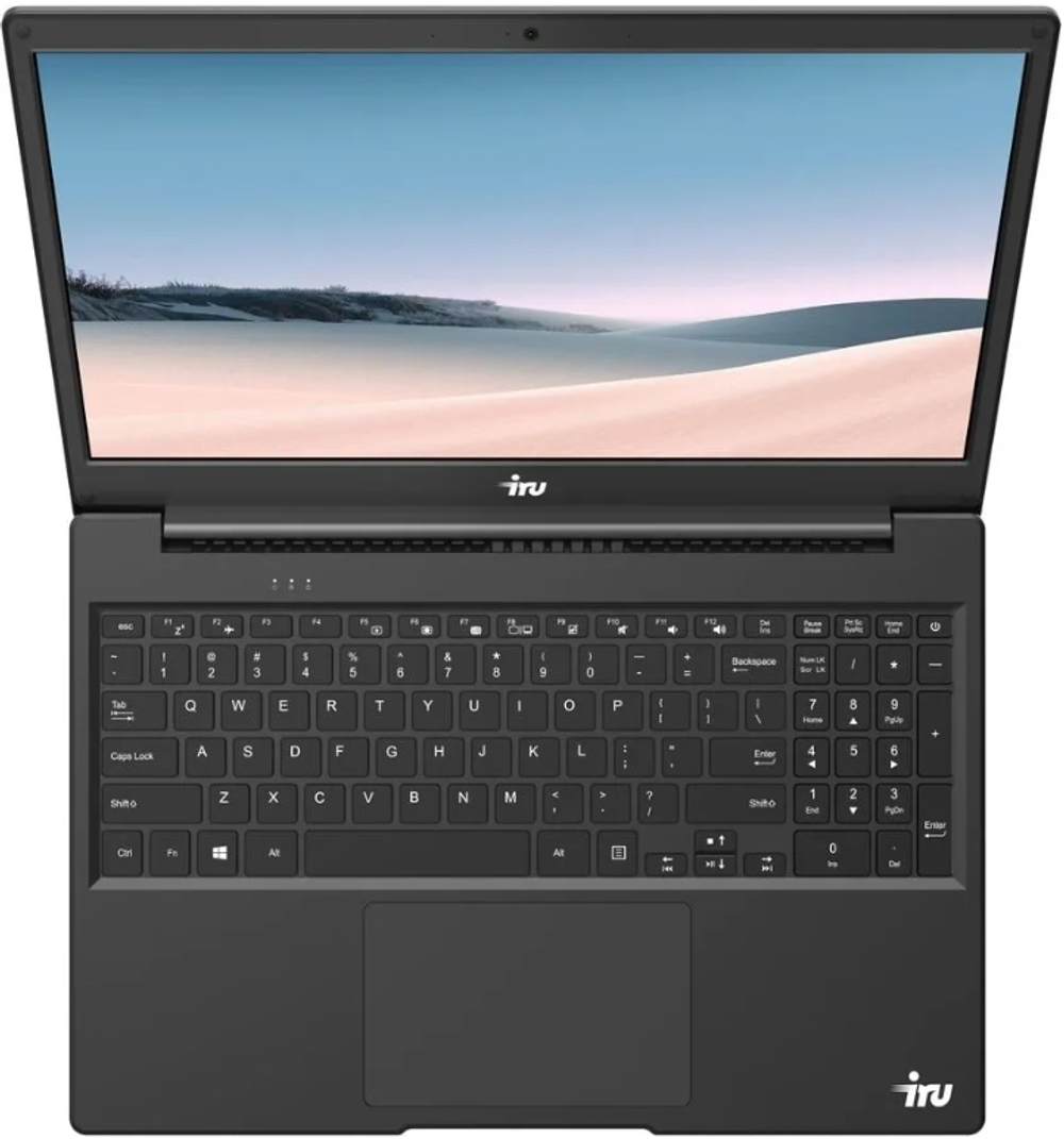 Ноутбук  iRu Калибр 15Y 15.6 ", Core i7, 8 Гб RAM, 256 Гб SSD, UHD Graphics, Черный