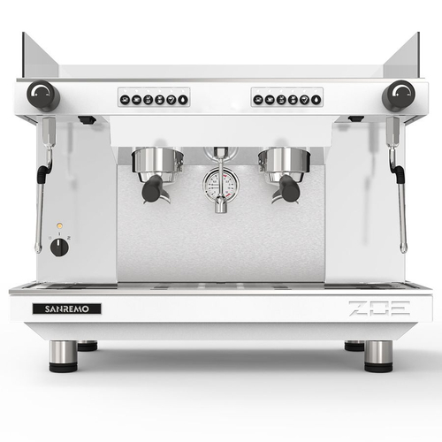 Кофемашина Sanremo Zoe SED (автомат) 2 высокие гр. белая