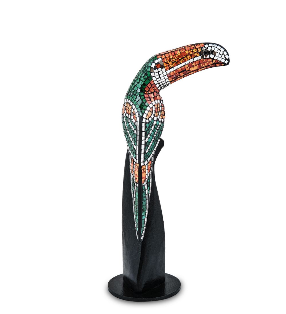 Decor and Gift 23-029-03 Н-р статуэток из трех «Тукан» дерево+стекл.мозаика (50,40,30 см)