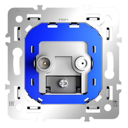 Механизм розетки телевизионной оконечной TV+SAT, S70