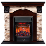 Каминокомплект Real Flame Dublin Rock AO с очагом Majestic Lux Black RC