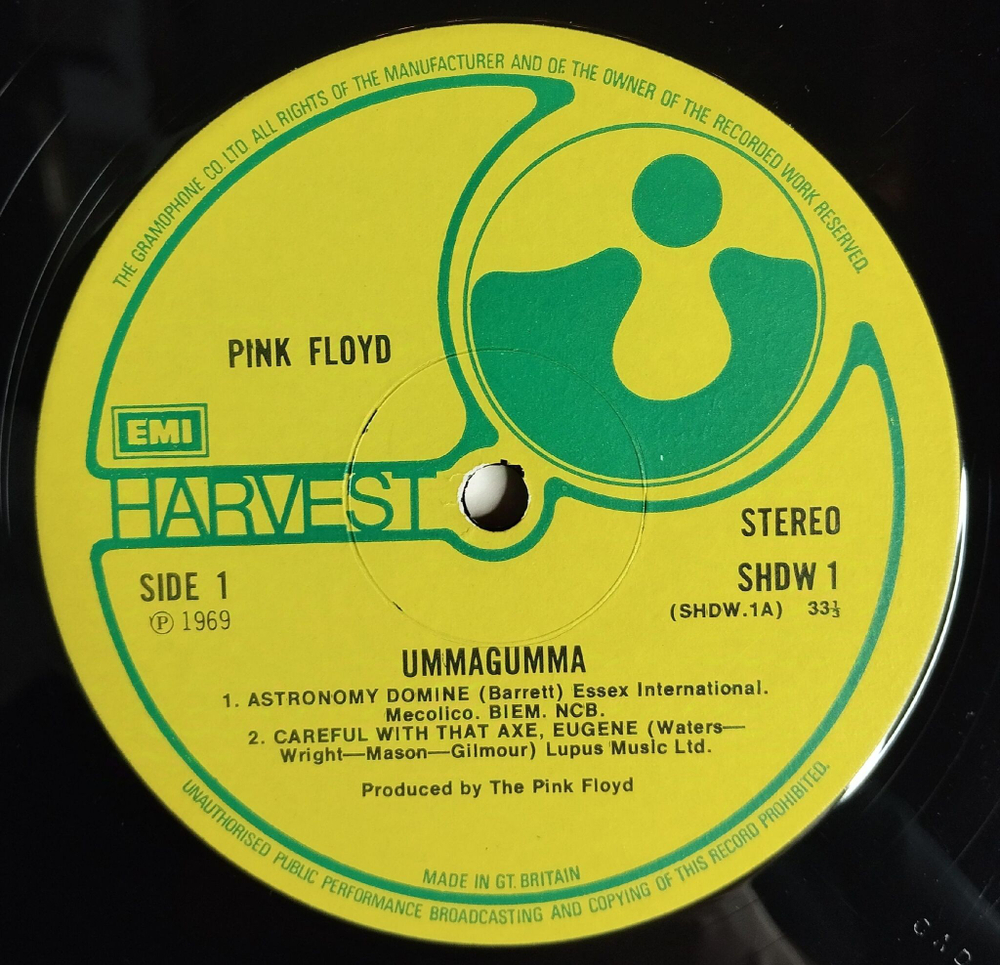 Винтажная виниловая пластинка LP Pink Floyd Ummagumma (UK 1969)