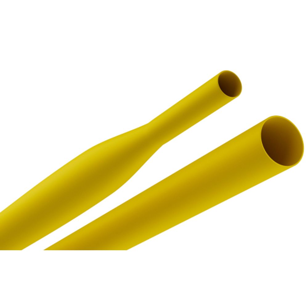 Термоусадочная трубка ЭРА NO-224-414 ТТУ нг-LS 4/2 жёлтая в отрезках по 1 м 50 шт
