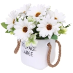 Цветочная композиция «Мечта» 10*20см Ромашки белые