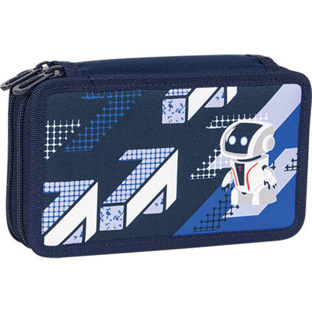 Пенал TIGER FAMILY с наполнением, 3 отделения, 29 предметов, "Midair", 19х11х7 см, 270235