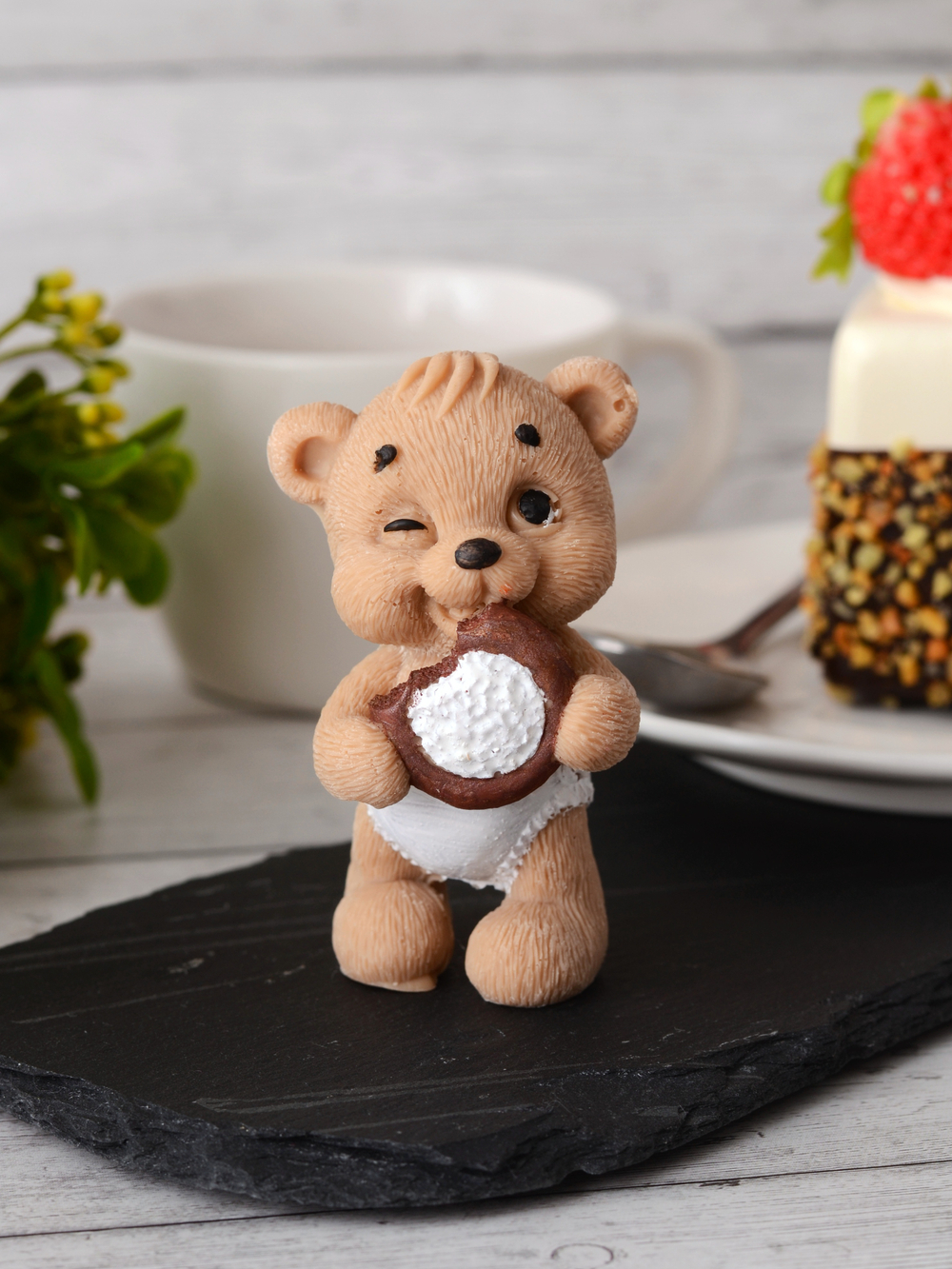 Фигурка на торт "Мишка тапиыжка"