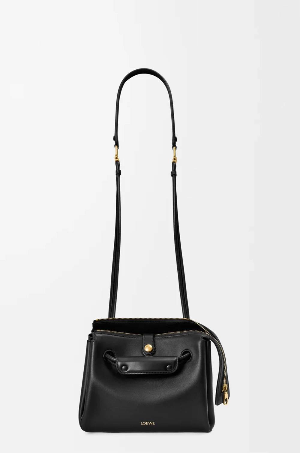 Loewe Маленькая сумка Madrid из мягкой телячьей кожи, черный
