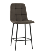 Стул полубарный Одди велюр темно-серый