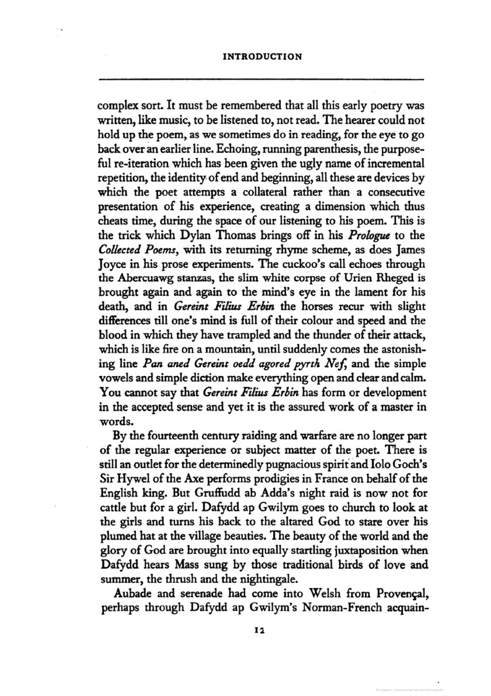 Welsh Poems, Sixth Century to 1600 | Gwyn Williams