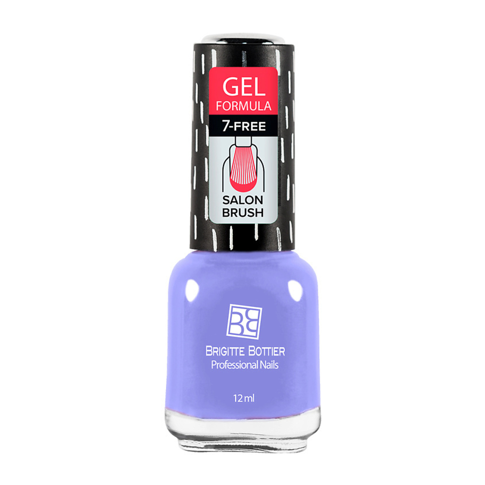 BRIGITTE BOTTIER Лак для ногтей GEL FORMULA тон 01 прозрачный, 040