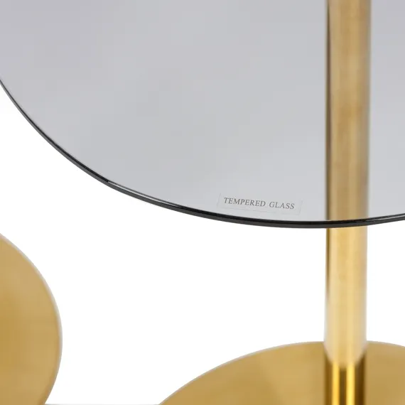 Сет из 2 кофейных столов Ostkant высота 54/44, стекло, металл