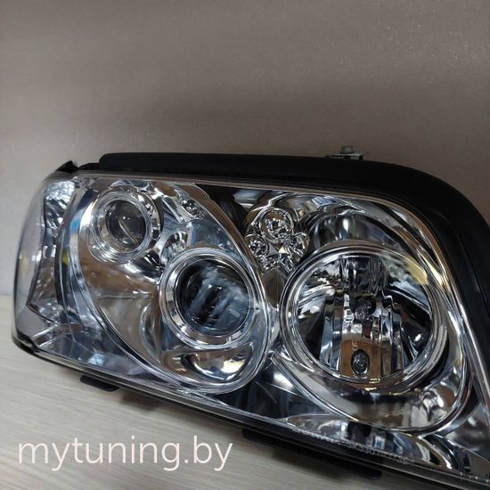 Передние фары Mercedes C W202 chrome