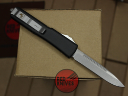 Нож Microtech Ultratech Standard S/E A+++ - черная рукоять, клинок апокалиптик