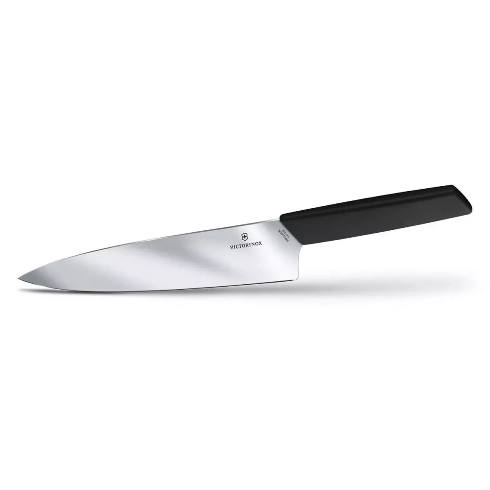 Victorinox - Нож шеф-повара Swiss Modern Knife 20см, черный / артикул   6.9013.20B  / GTIN 7611160092496