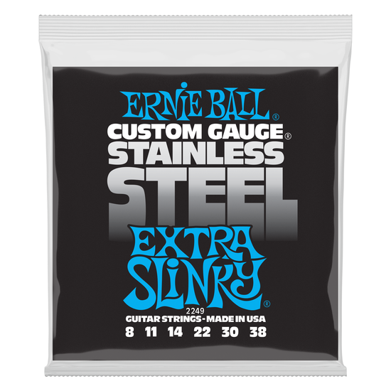 Струны для электрогитары ERNIE BALL 2249 Stainless Steel Slinky Extra 8-38