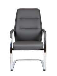 Кресло офисное Норден / Нанси CF / Nancy CF  / алюминиевая  база/ серая экокожа
