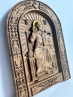 Освященная Икона И. Христа «Спас на Престоле» из дуба